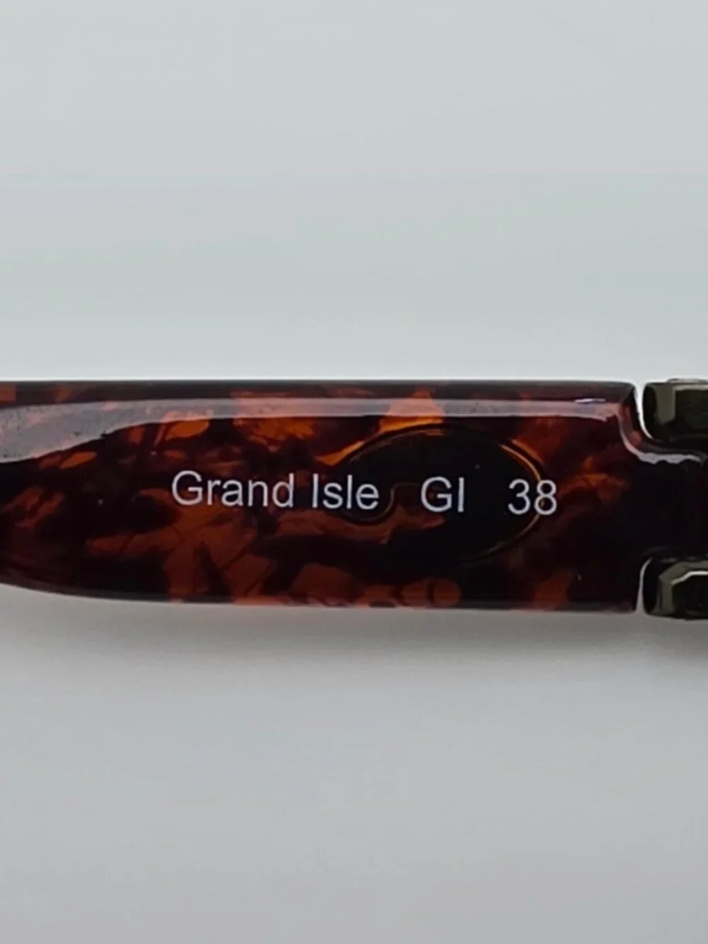 Costa Del Mar Grand Isle Antique Gold Frame 580P Polarized Amber Lens Sunglasses